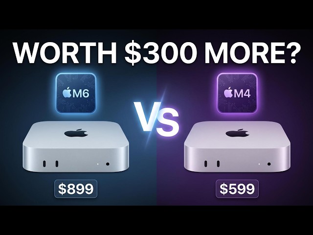 M6 vs M4 Mac mini - Worth $300 more?
