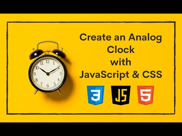 How to create analog clock using html css &javascript #html  #css  #javascript