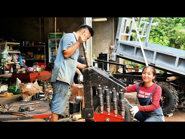 Building a three-wheeled vehicle using a Hyundai engine|Repairing the front of the vehicle Episode 3