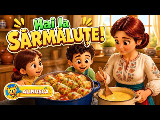 Hai la Sărmăluțe! 🥣 Cântec vesel pentru copii | Alinușca