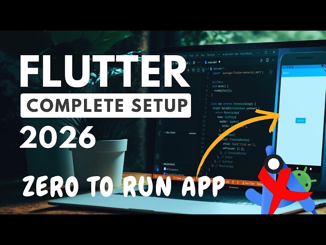 Flutter Installation & Setup Without Android Studio | Run on Real Device