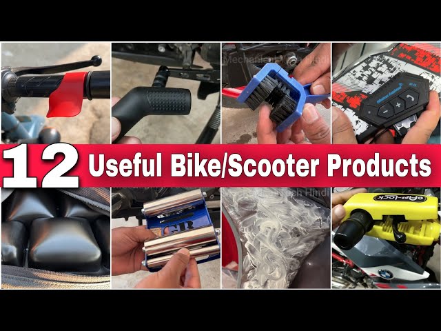 12 Useful Bike & Scooter Products and Accessories | Best Budget Motorcycle Accessories To Buy Online