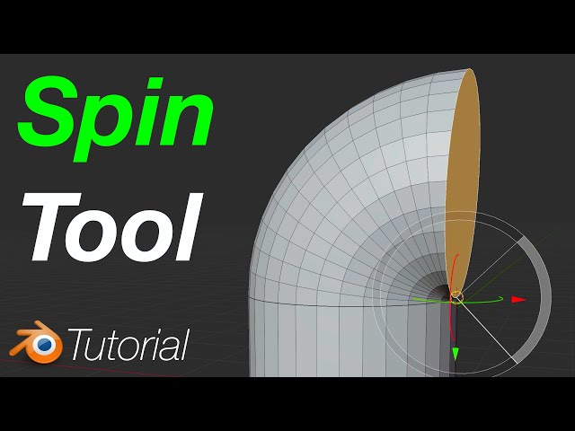 [4.1] Blender Tutorial: Spin Tool in 34 Seconds