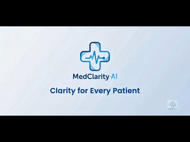 Medclarity Ai project by team GBU