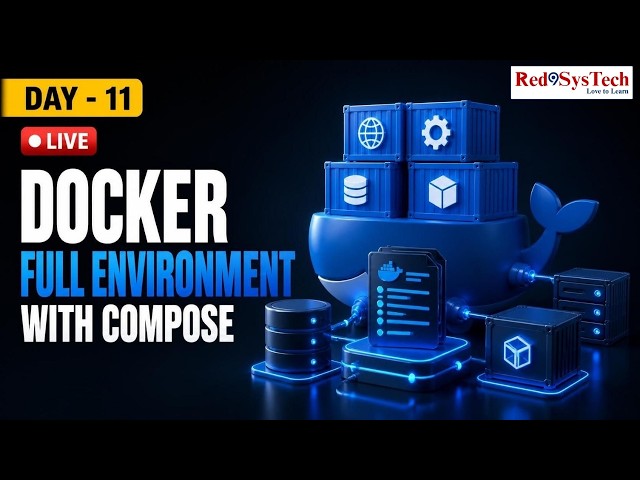 Docker Compose Hands-On: Build a Multi-Container App from Scratch | Live | Red9SysTech