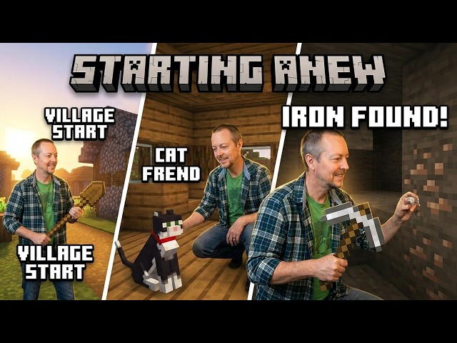 Ferrik's Gaming Live: Starting Minecraft Anew! (Episode 2)