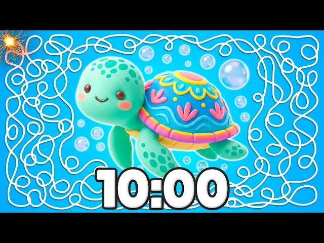10 Minute [SPRING] Sea Turtle Timer 🐢🌊✨ | Cozy Ocean Countdown for Class!