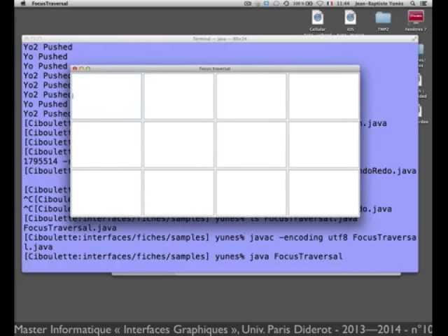 IHM GUI Java Swing n°10 p.3 - Focus Traversal