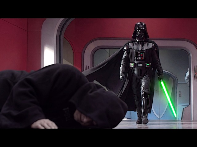 Vader Returns to the Light and Kills Palpatine