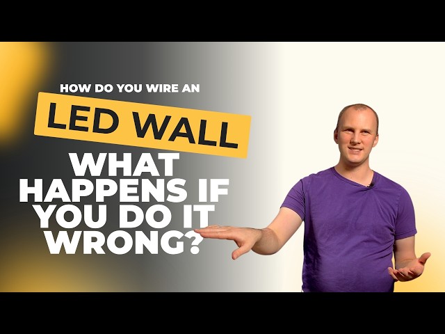 How to Wire an LED Wall (Power, Data & Processor Setup)