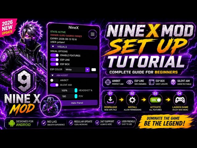 🔥 NINE X MOD APKMOD | 5 MIN FULL NO ROOT SETUP 2026 ⚡ | COMPLETE ANDROID TUTORIAL 🚀