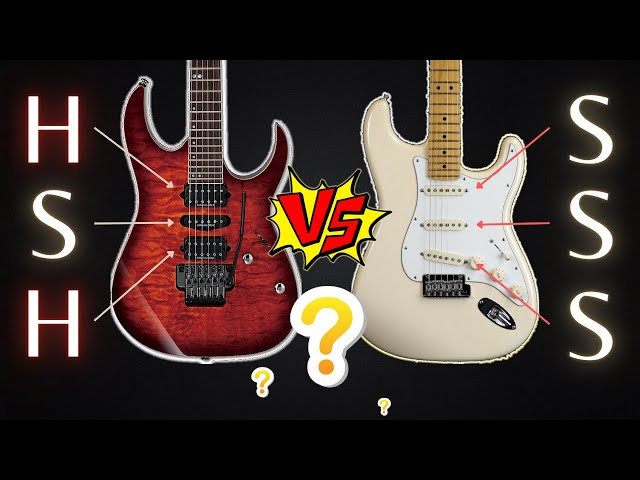 Ibanez HSH vs Fender SSS demo Clean and Overdrive tones | Humbucker or Single Coil?