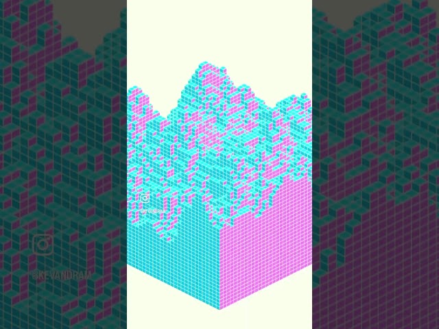 Generative Cubes in #python #processing 🧊