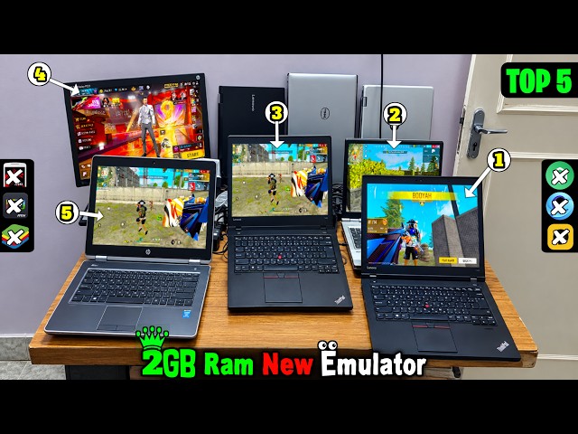 Top 5 Best Free Fire Emulators for Low End PC | 2GB / 4GB RAM | No Graphics Card | High FPS & No Lag