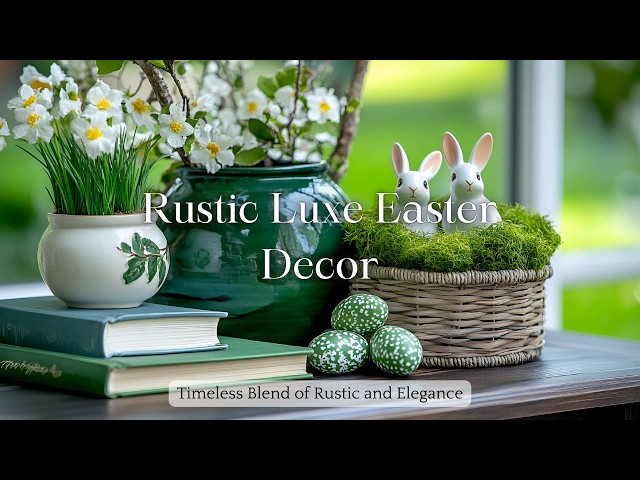 Rustic Luxe Easter: Elegant Farmhouse Vintage Inspirations for a Charming Spring Home