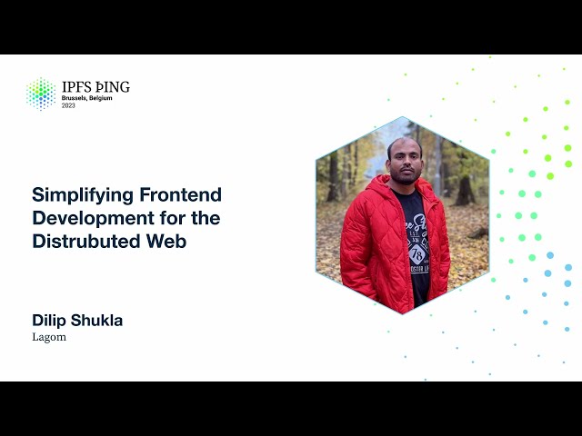 IPFS native frontend development using Importmaps - Dilip Shukla