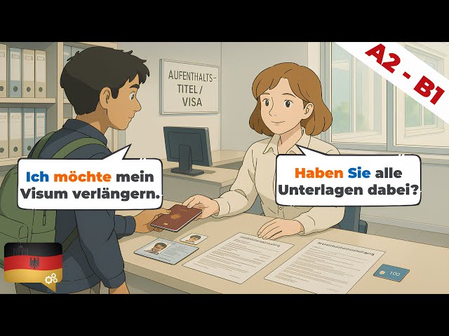 Deutsch Dialogen (A2-B1) | Hören & Sprechen | Wortschatz & Geschichten | Deutsch Lernen