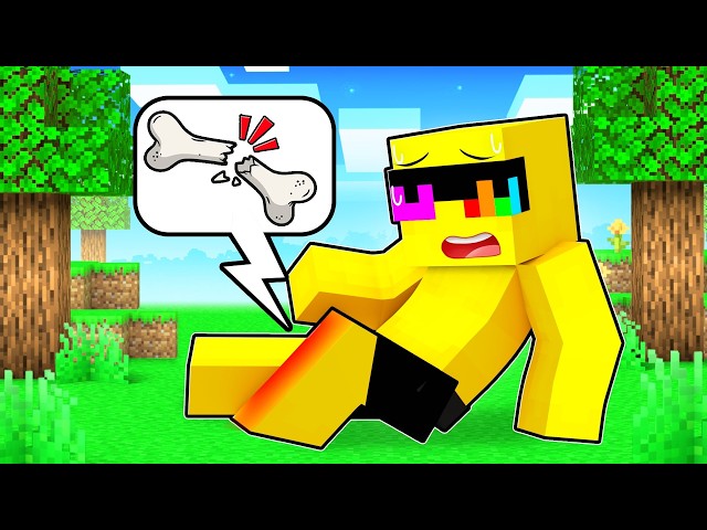 Sunny BROKE HIS LEG in Minecraft!