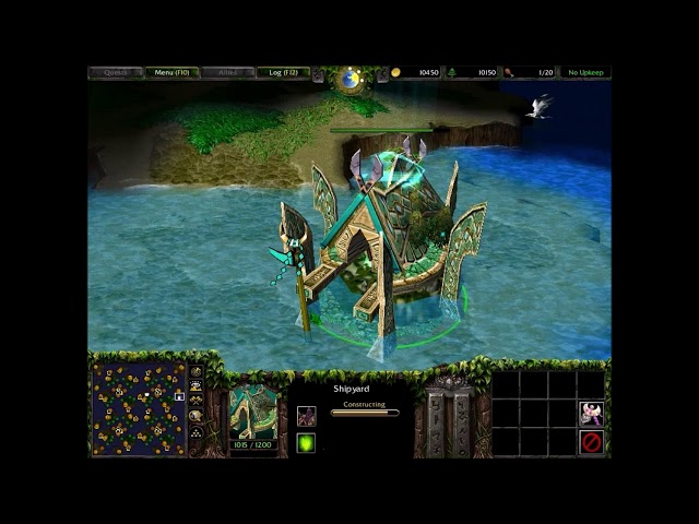 Warcraft 3 Classic: Highborne Shipyard (Night-Elf Type)