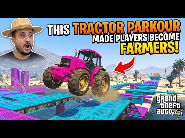 Tractor Parkour 888.888% People Become FARMERS After This Crazy Race in GTA 5!