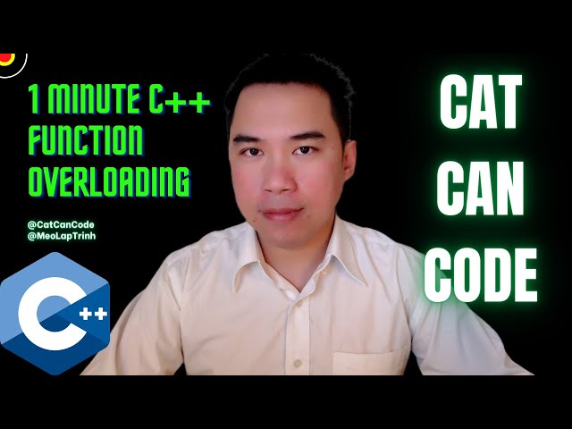 1 Minute C++ Function Overloading | Cat Can Code
