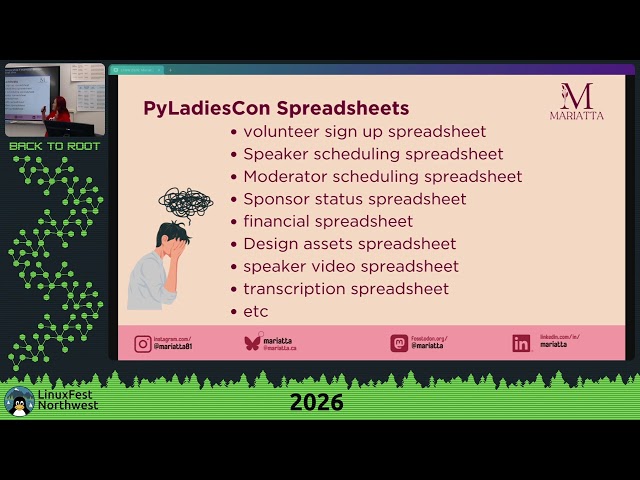 LFNW 2026: No More Spreadsheets! Building PyLadiesCon Infrastructure with Python and Django