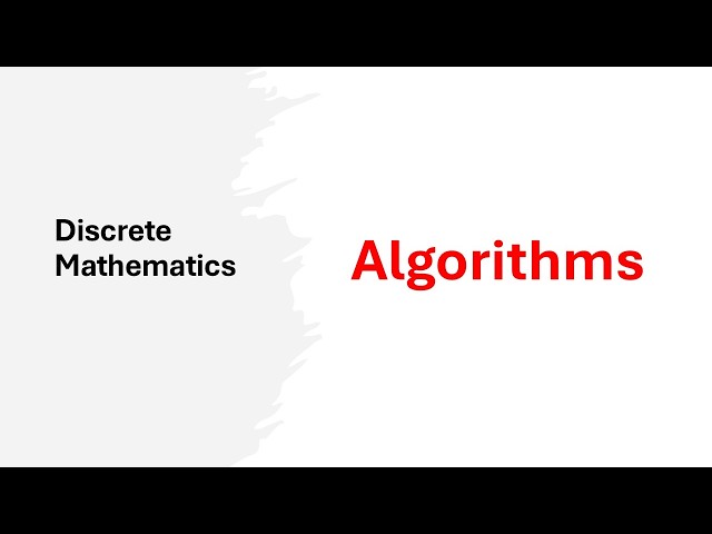 Algorithms | Discrete Mathematics (Bangla)