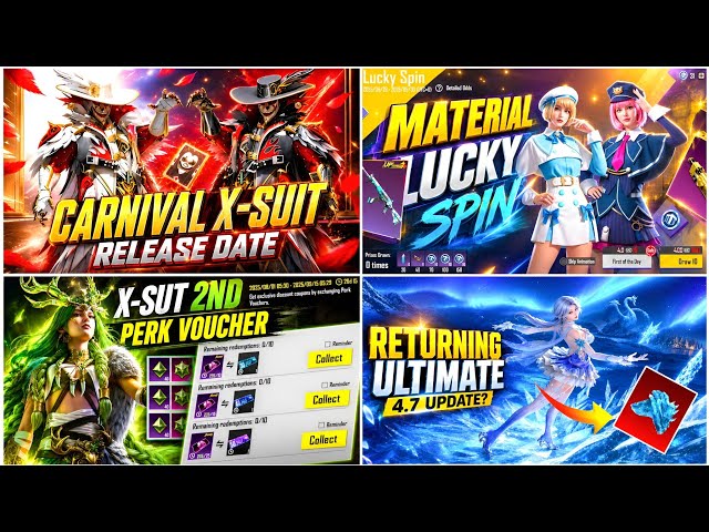 NEXT CARNIVAL X-SUT LEAKS | MATERIAL LUCKY SPIN HERE | X-SUT VOUCHER EVENT | RETURNING ULTIMATE 4.6 