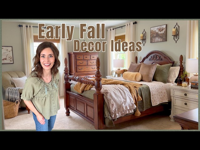 Early Fall Master Bedroom Decorate With Me | Cozy Summer to Fall Decor Ideas