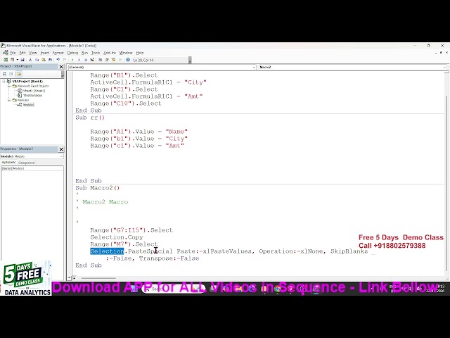Day-3 VBA Macros - Recording Macros
