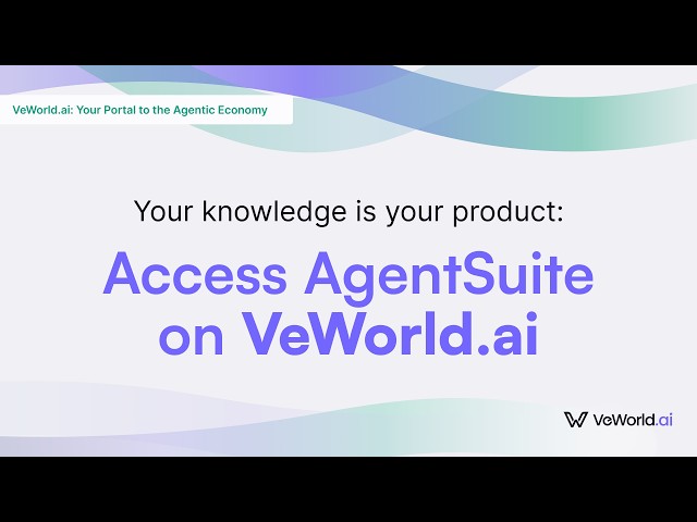 VeWorld.ai How To: Learn to Create an AI Agent | VeChain
