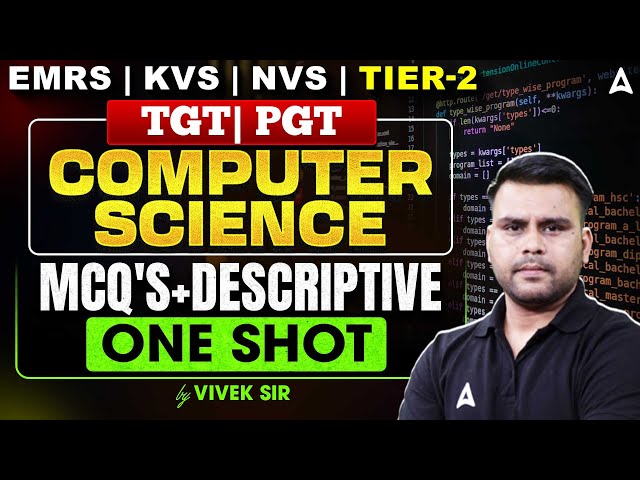 EMRS/KVS/NVS TGT PGT Tier 2 Computer One Shot Marathon |TGT/PGT Tier 2 Computer Descriptive Question
