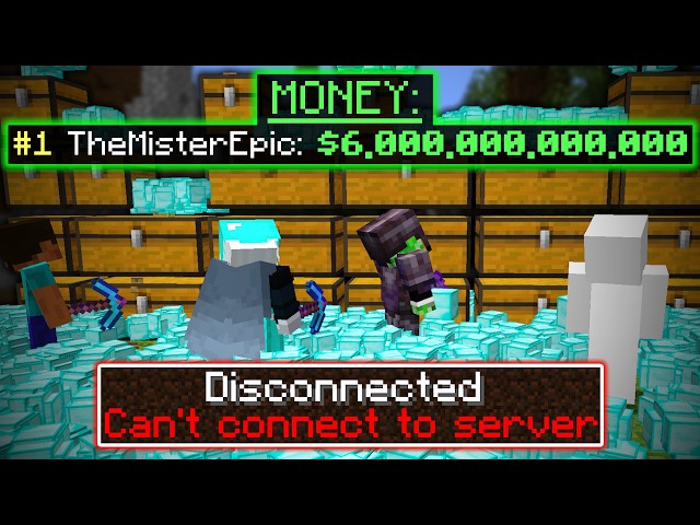SHUTTING DOWN a Pay-to-Win Minecraft Server by Duping $6 Trillion...