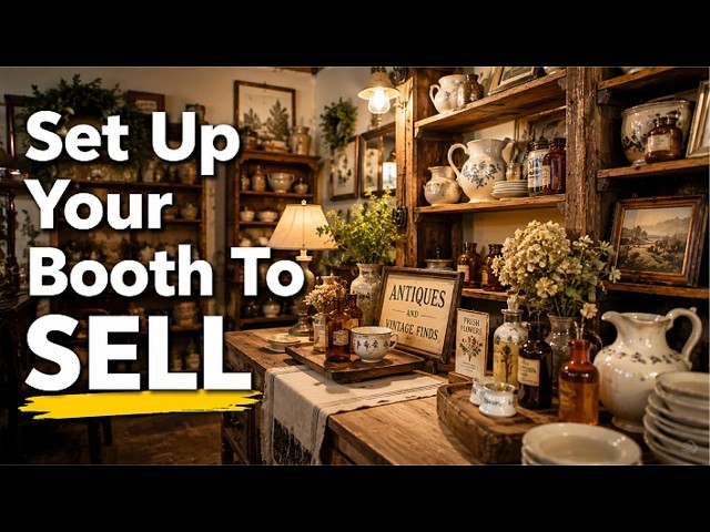 How to Set Up an Antique Booth That Actually Sells