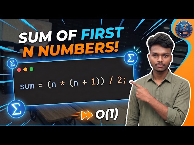 Loop இல்லாம Sum of First N Numbers  கண்டுபிடிக்கலாம் 😱 | O(1) Formula Explained | Java | Tamil