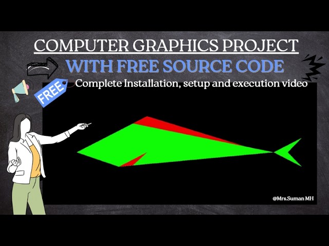 Fish | OpenGL Project | Computer Graphics Project | With Source Code and Sample Report