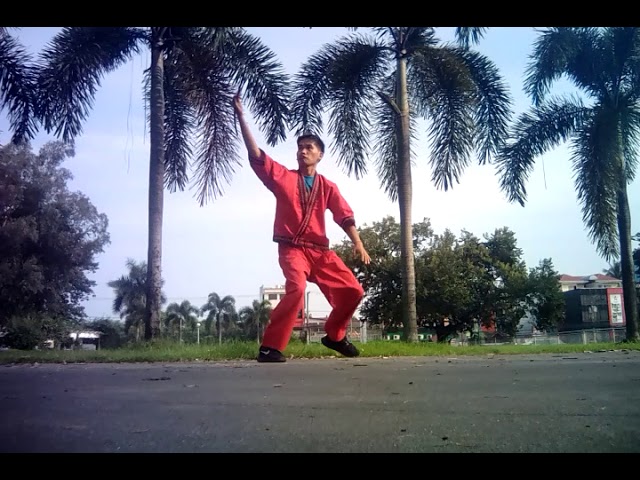 Arnis Lapunti Escrima De Abanico Intl.Trianggular Footwork with combination Form 1.