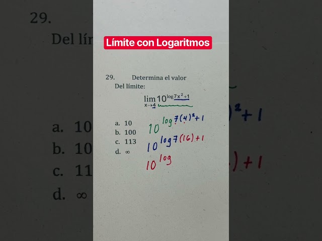 Limit with Logarithm #maths #mathematics #calculus