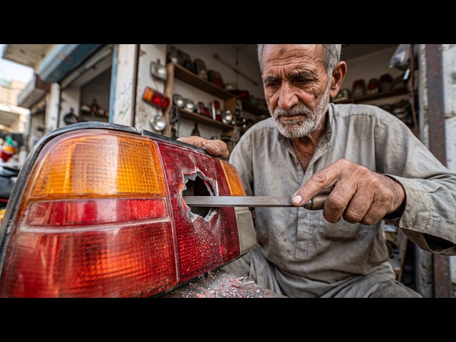 Amazing Skill of a Pakistani Workshop RESTORING VEHICLE LIGHTS in a Small Workshop - @HardProcess