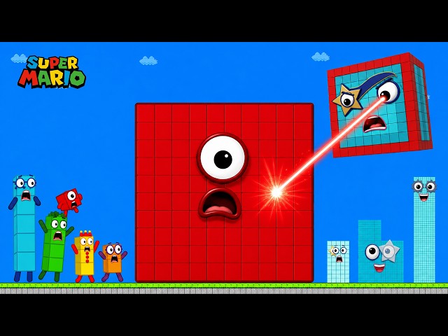 Number 1-5 Escape vs the Giant Blocks Mix Level Up | Game Animation