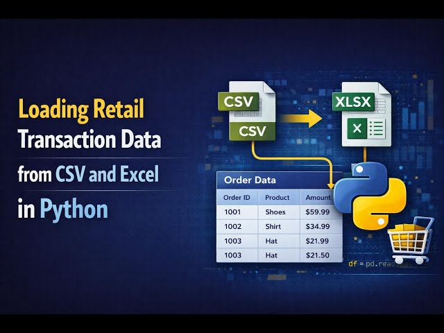 Loading Retail Transaction Data from CSV and Excel in Python