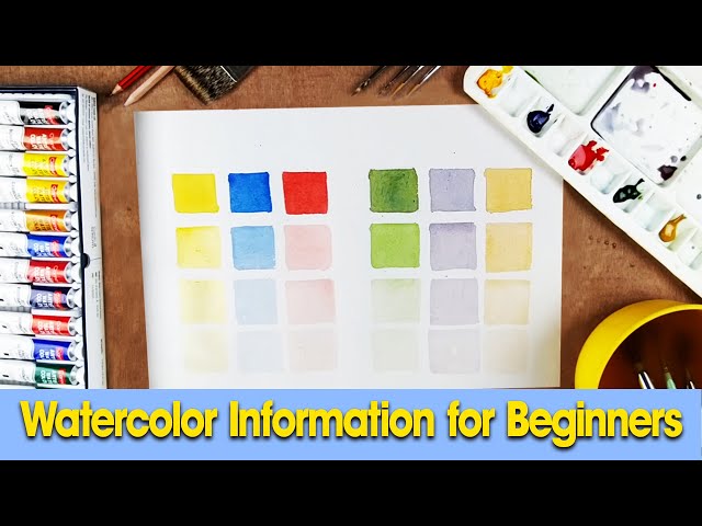 Basic Watercolor Information | Watercolor Drawing | Creative Classroom