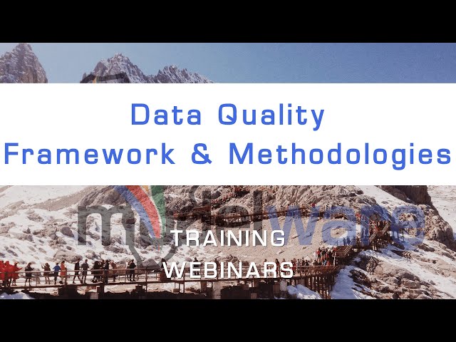 Data Quality Framework & Methodologies for Data Executives