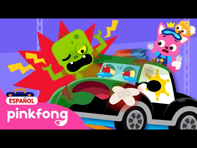 ¡La Patrulla de Policía Zombi Está Rota!｜¡Auchi, Me Duele Mucho!｜Taller Mecánico｜Pinkfong en español