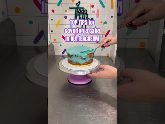 ✨TIGGA’S TOP TIPS✨ for covering a cake in buttercream!