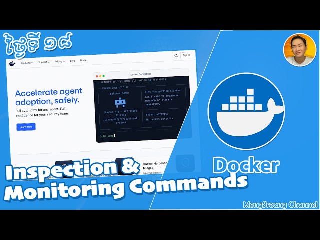 Inspection & Monitoring Commands - Docker Day 18 | MengSreang Channel