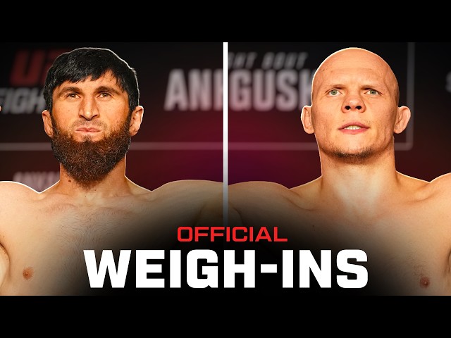 Ankalaev vs Guskov Weigh-Ins | UFC Abu Dhabi