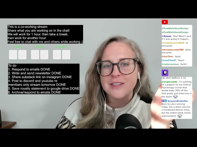 Co-working stream: Come get things done with me! (Part 1)
