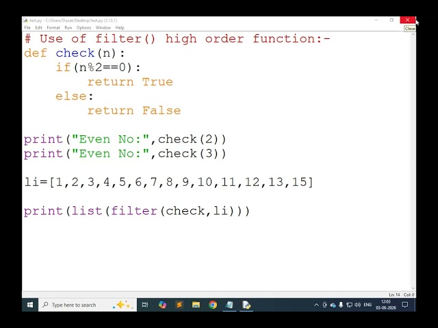 03/06/26 [ Lambda Function & High Order Function ]