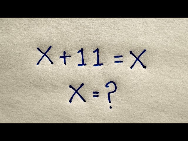 The Biggest Pitfall of the Maths Olympiad | Fun of Mathematics | X+11=X|